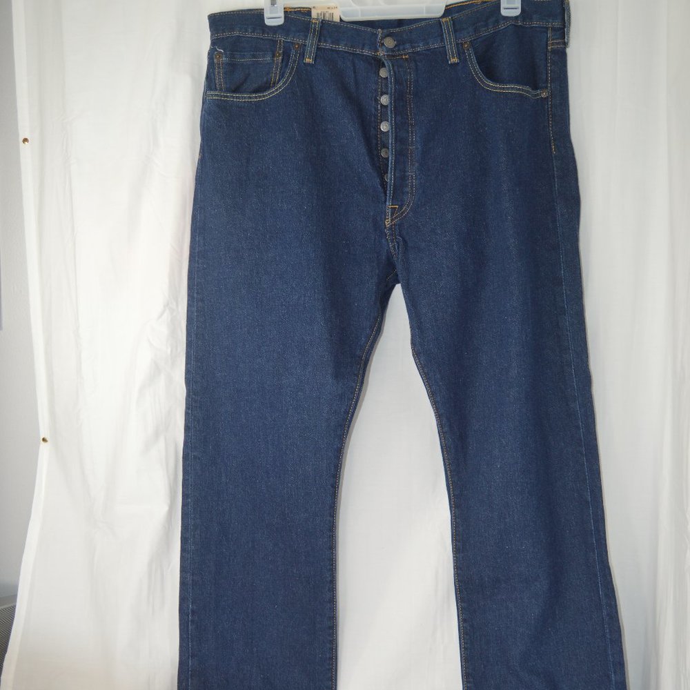 Levi's 501 Men's Jeans 42x34 NWT Dark Wash Denim